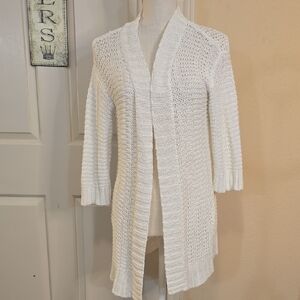 Talbots Cream Knit Cardigan